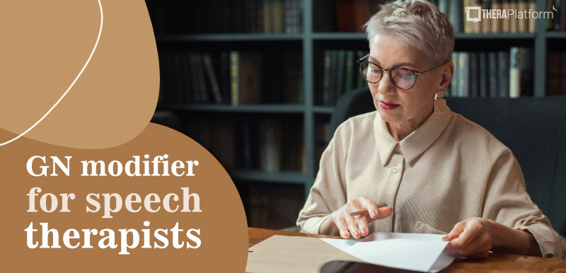 GN modifier, GN modifier for speech, GN modifier for speech therapy