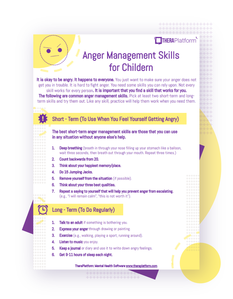 Test printable anger management Anger Management
