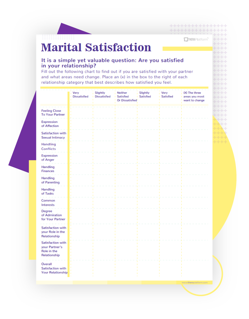 Free Printable Couples Therapy Worksheets Printable Templates