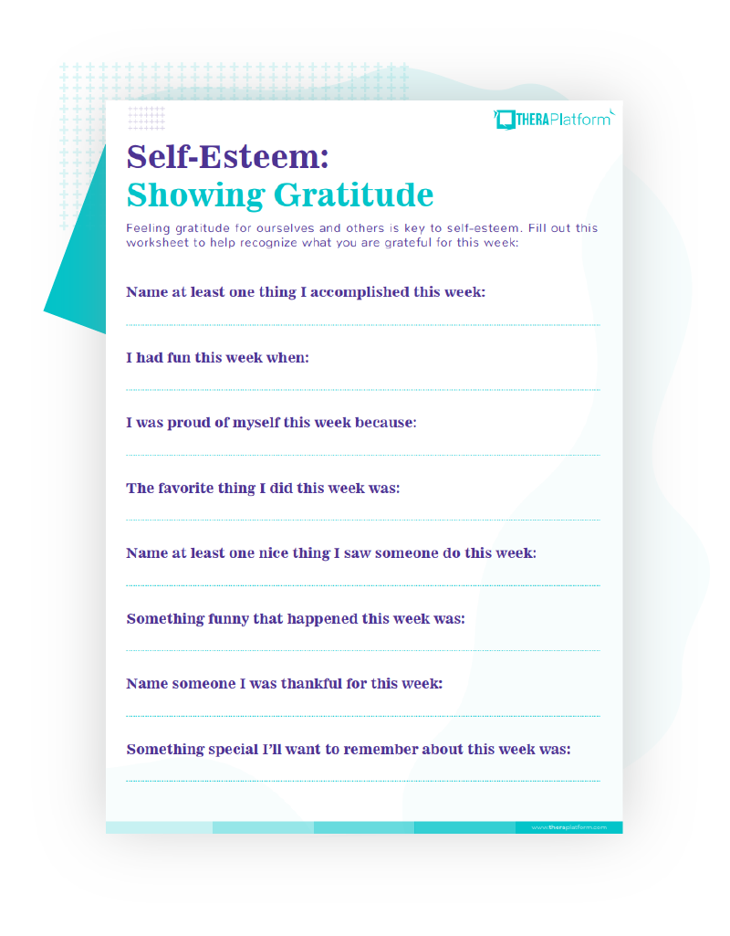 Self-Esteem Worksheets In Self Esteem Worksheet For Adults