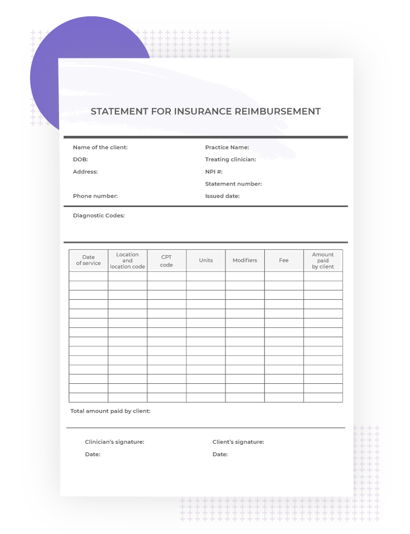 Understanding invoices, statements, and superbills